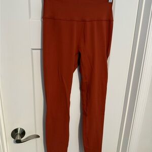 ZYIA Rust High-Waisted Leggings